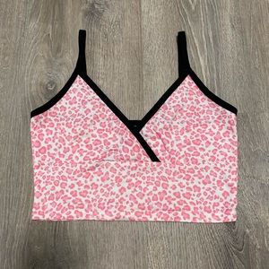 Pink leopard tank